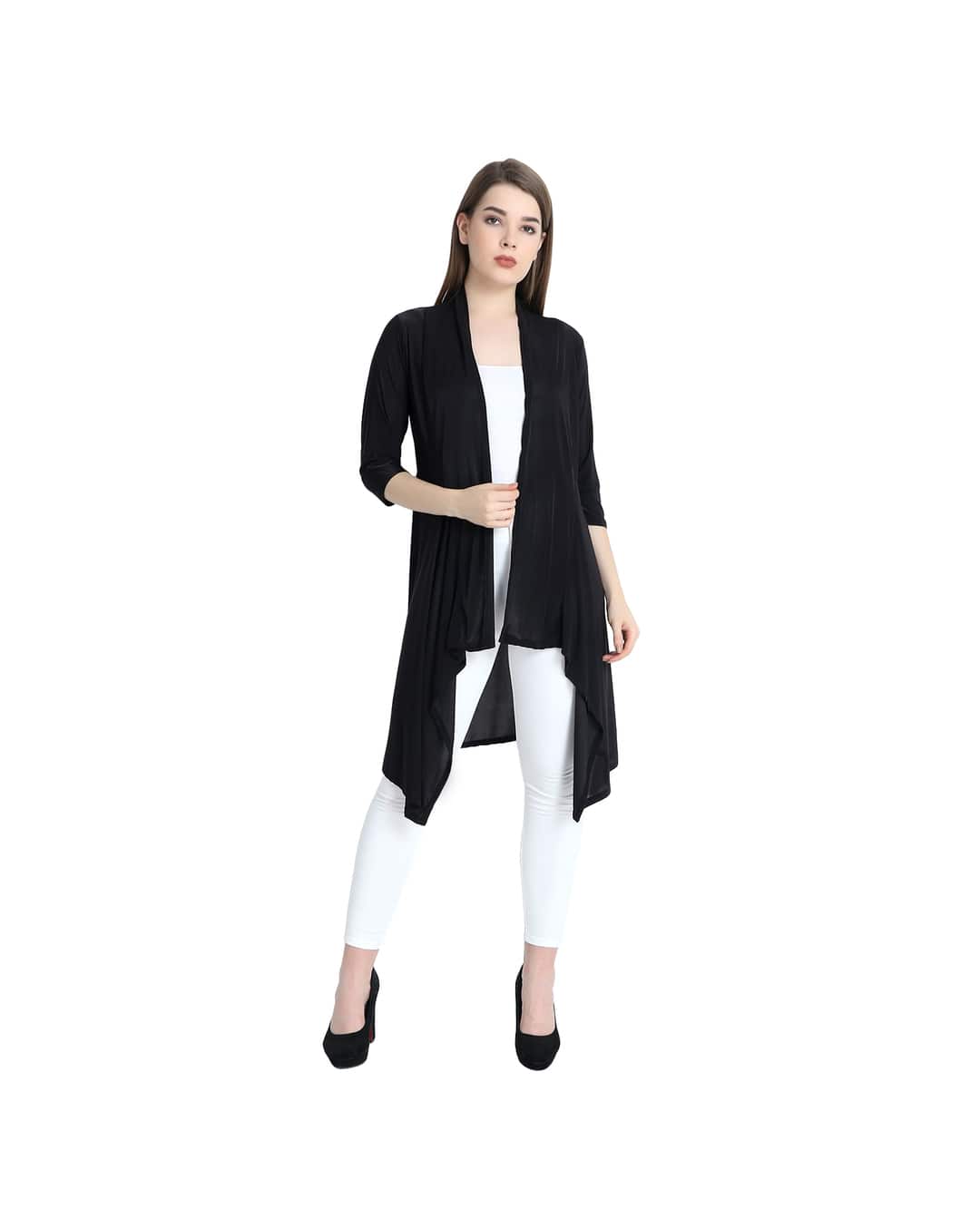Cotton Stretch Solid Shrugs