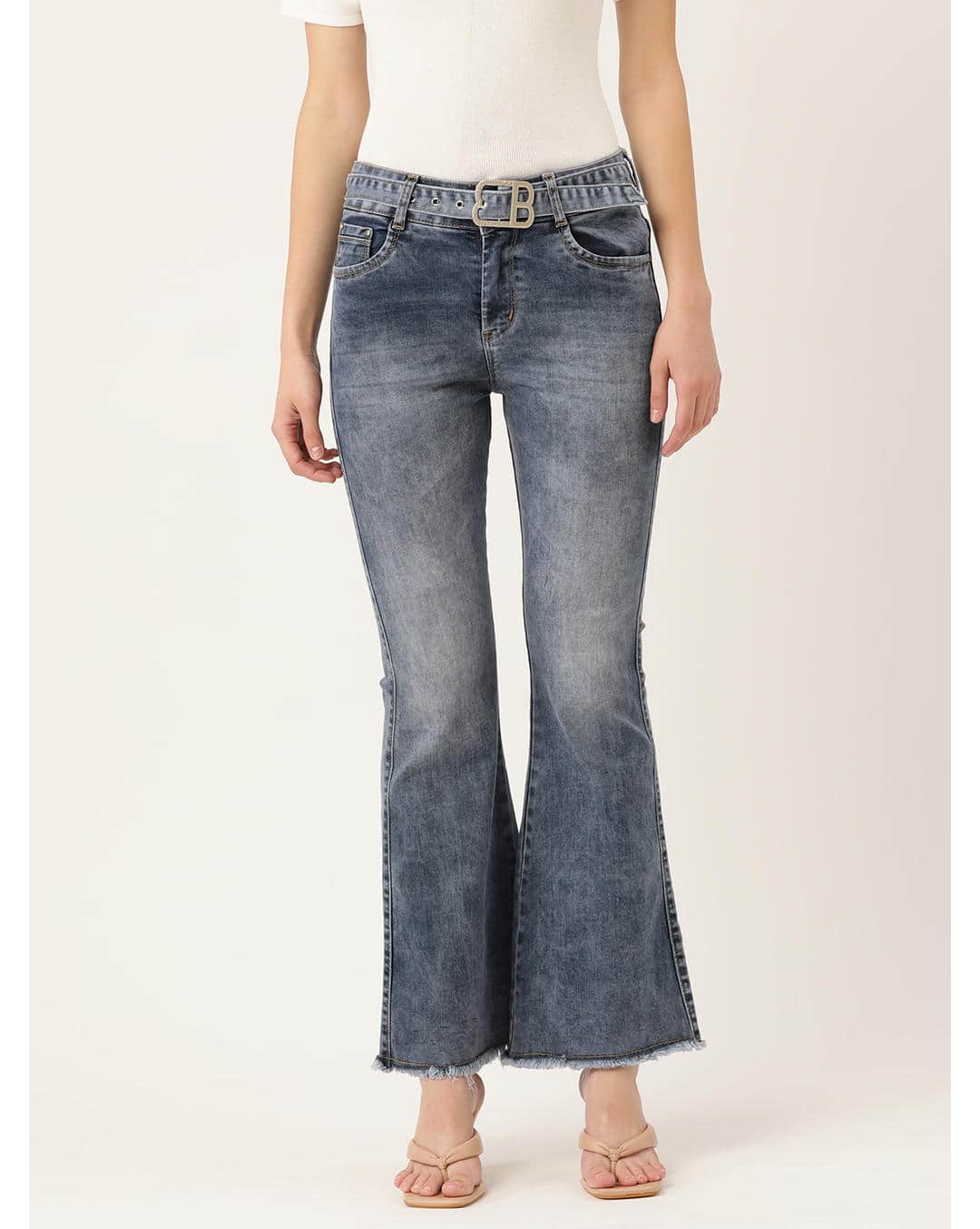 Cotton Bootcut Jeans