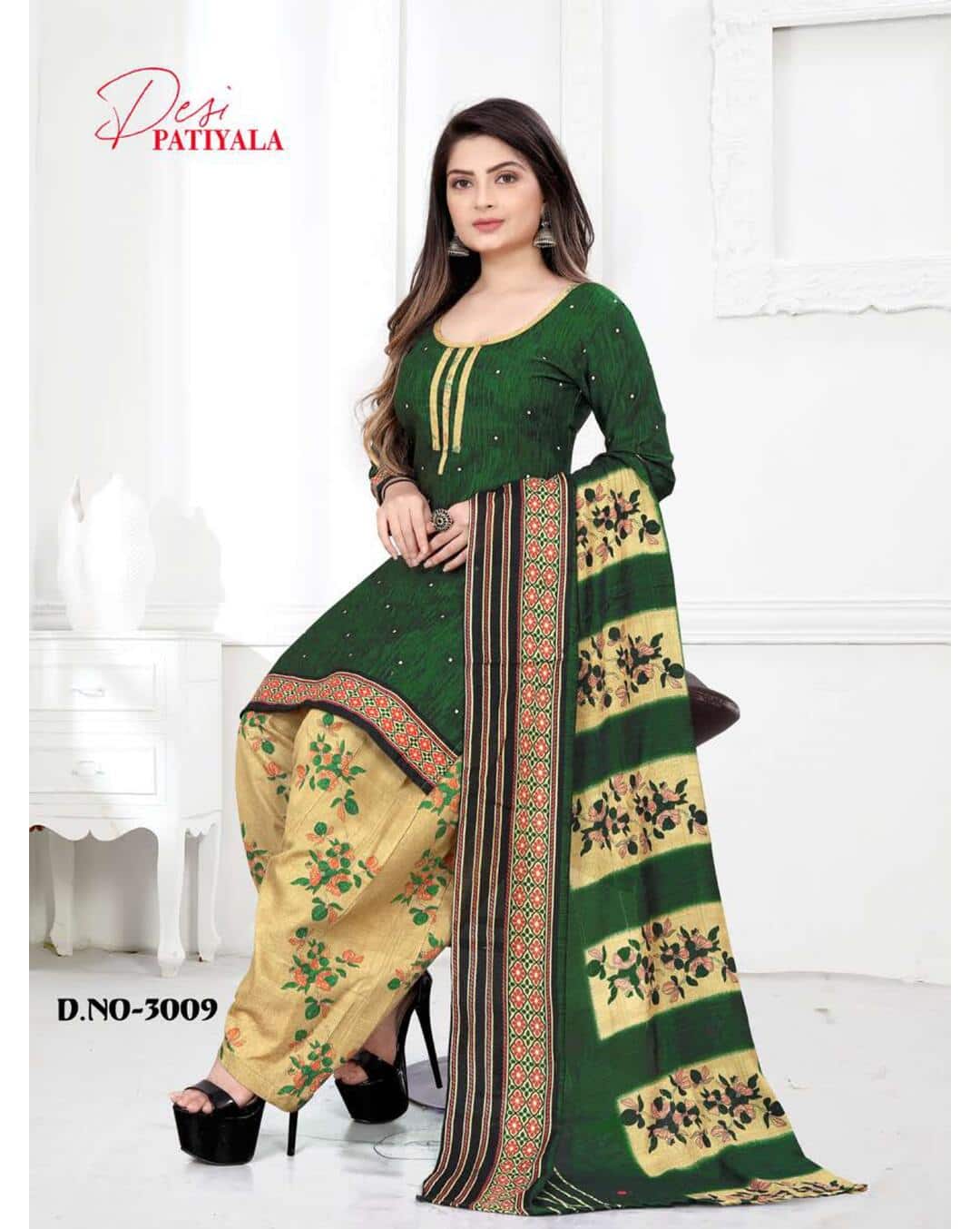 Cotton Printed Patiala SuitSet
