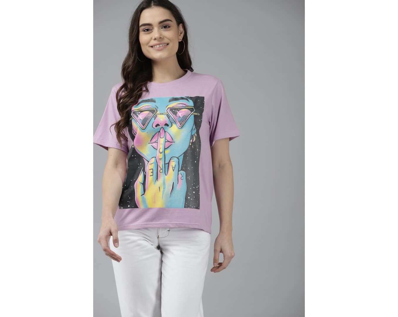 Cotton Printed Round Neck T-shirt