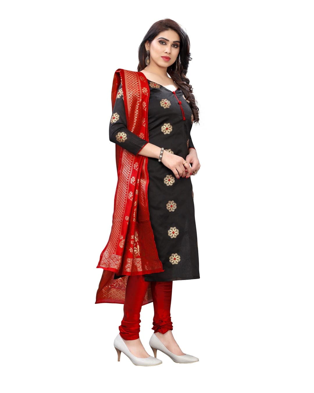 Jacquard Printed Unstitched Dress Material