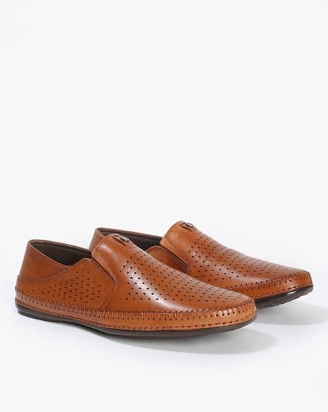 Perforated Slip-On Shoes